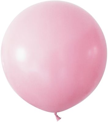 Macaron Pink Jumbo Latex Balloon - 24 inch - Pk 3