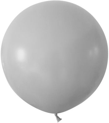 Grey Jumbo Latex Balloon - 24 inch - Pk 3