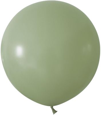 Sage Green Jumbo Latex Balloon - 24 inch - Pk 3
