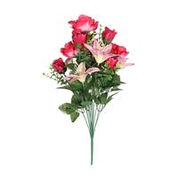 Pembroke Rose Lily Mixed Bunch - Cerise