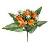 Pembroke Rose Starflower Mixed Posy - Orange