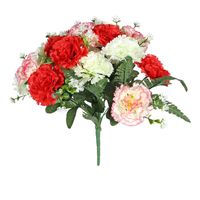 Pembroke Carnation Gyp Mixed Bunch - Red