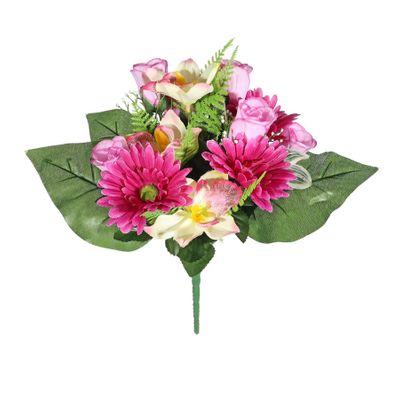 Pembroke Gerbera Orchid Mixed Bunch - Purple