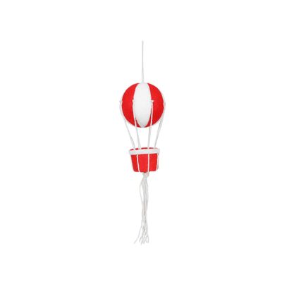 Red and White Hot Air balloon Hanger 8cm x 28cm 