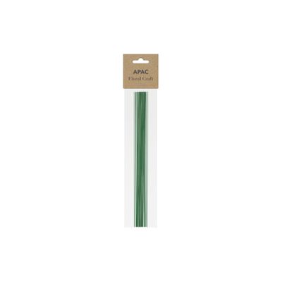25g 0.71mm x 25cm Grn Wire (22swgx10") x 10pcs