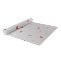 Frosted Watercolour Heart Film - 80cm x 50m