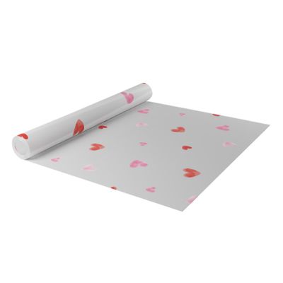 Frosted Watercolour Heart Film - 80cm x 50m
