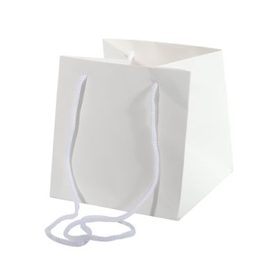 17x17cm White Hand Tie Bag (10/100)