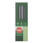 Bolsius Essentials Taper Candles Box of 4 -245x24mm - Stormy Grey