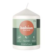 Bolsius Essentials Pillar Candle - 80x58mm - Cloudy White 