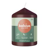 Bolsius Essentials Pillar Candle - 80x58mm - Velvet Red