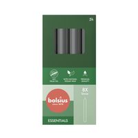 Bolsius Essential Dinner Candles  Box of 8 -170x20mm - Stormy Grey