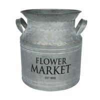 Milk Churn with Black Print