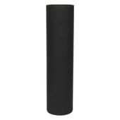 Cylinder Vase Matt Black 40x10cm