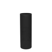 Cylinder Vase Matt Black 30x10cm