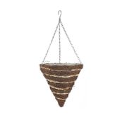 12" Round Cone Reeth Hanging Basket