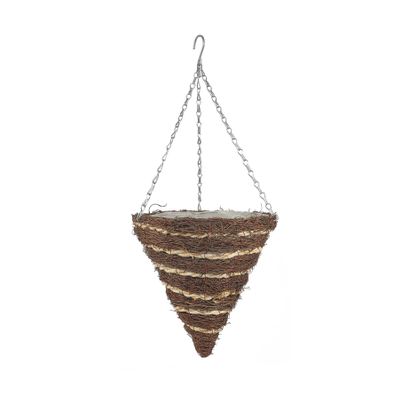 12" Round Cone Reeth Hanging Basket