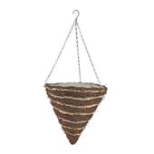 14" Round Cone Reeth Hanging Basket