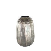 Eros Egg Vase - Antique Silver - Small H27 x Dia19cm