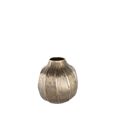 Eros Poppy Vase -Antique Gold -Small H18 x Dia17cm