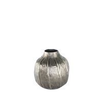Eros Poppy Vase Antique Silver- Small H18 x Dia17cm