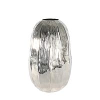 Eros Egg Vase - Silver - Large H34 x Dia22cm