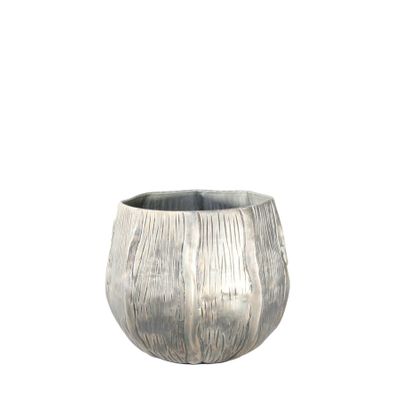 Eros Planter -Antique Silver -Small H9.5 x Dia11cm