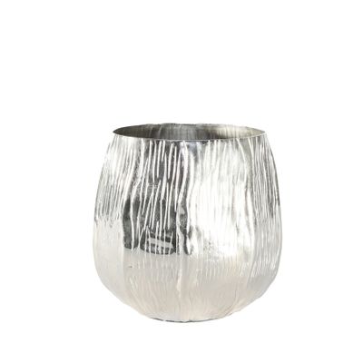 Eros Planter -Silver -Medium H12 x Dia13cm