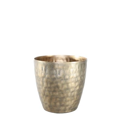 Apollo Tapered Planter - Antique Gold - Medium - H16.5 x Dia15cm