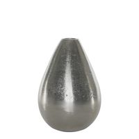 Poseidon Tear Drop Vase - Silver - Small - H17 x Dia12.5cm 