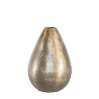 Poseidon Tear Drop Vase - Antique Gold - Small - H17 x Dia12.5cm 