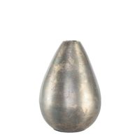 Poseidon Tear Drop Vase - Antique Silver - Small - H17 x Dia12.5cm 