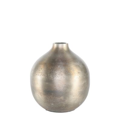 Poseidon Ball Vase -  Antique Silver - Small - H16 x Dia14cm 