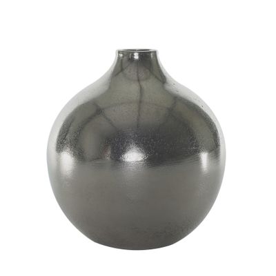 Poseidon Ball Vase - Silver - Large - H21 x Dia19.5cm