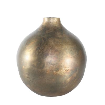 Poseidon Ball Vase - Antique Gold - Large - H21 x Dia19.5cm