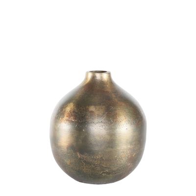 Poseidon Ball Vase - Antique Gold - Small - H16 x Dia14cm 
