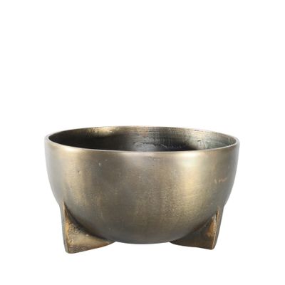 Poseidon Bowl - Anitque Gold - Large - H12.5 x 22cm