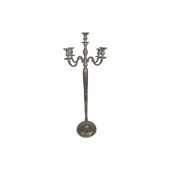 Creation Vogue Candelabra - Antique Silver - H100cm