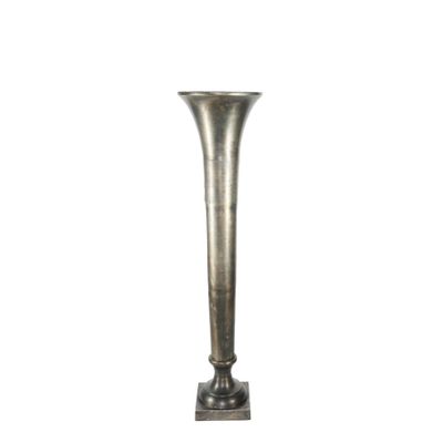 Poseidon Trumpet Vase - Antique Silver - Small - H117 x Dia29cm