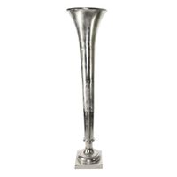Poseidon Trumpet Vase - Silver - Large - H140 x Dia 34cm