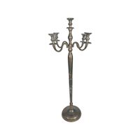 Creation Vogue Candelabra - Antique Silver - H120cm