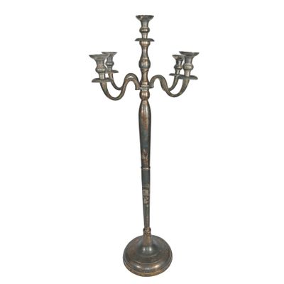 Creation Vogue Candelabra - Antique Silver - H150cm
