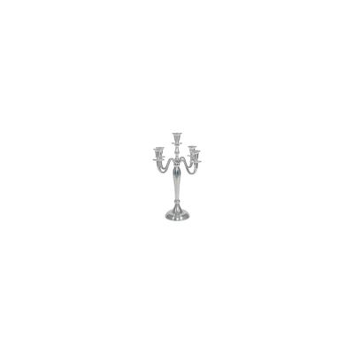 Creation Vogue Candelabra - Burnished Silver - H40cm