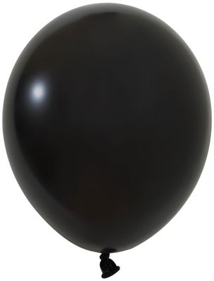 Balonevi Black Latex Balloon - 10 inch - 100pc