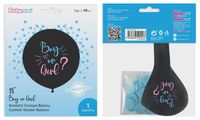 Balonevi Gender Reveal Balloon - Boy - 18 Inch