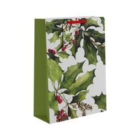 Christmas Holly Gift Bag XL - 45.5 x 33cm