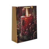 Candle & Berries Winter Gift Bag XL - 45.5 x 33cm