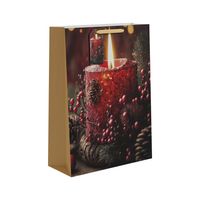 Candle & Berries Winter Gift Bag XL - 45.5 x 33cm