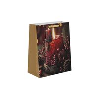 Candle & Berries Winter Gift Bag L - 33 x 26.5cm