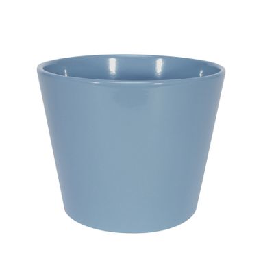 Dallas Esprit Ceramic Pot Matt Blue  (W12 x H9cm)